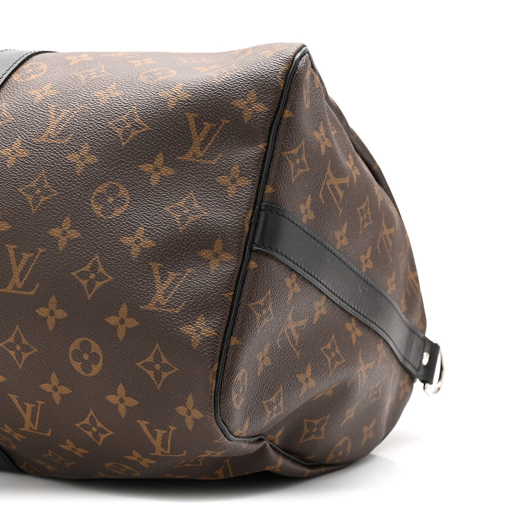 Louis Vuitton Monogram Macassar Keepall Bandouliere 45