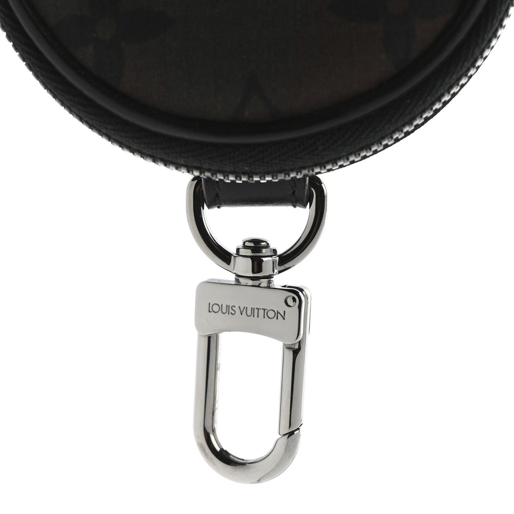 Louis Vuitton Nylon Monogram Camouflage Round Coin Purse Kaki