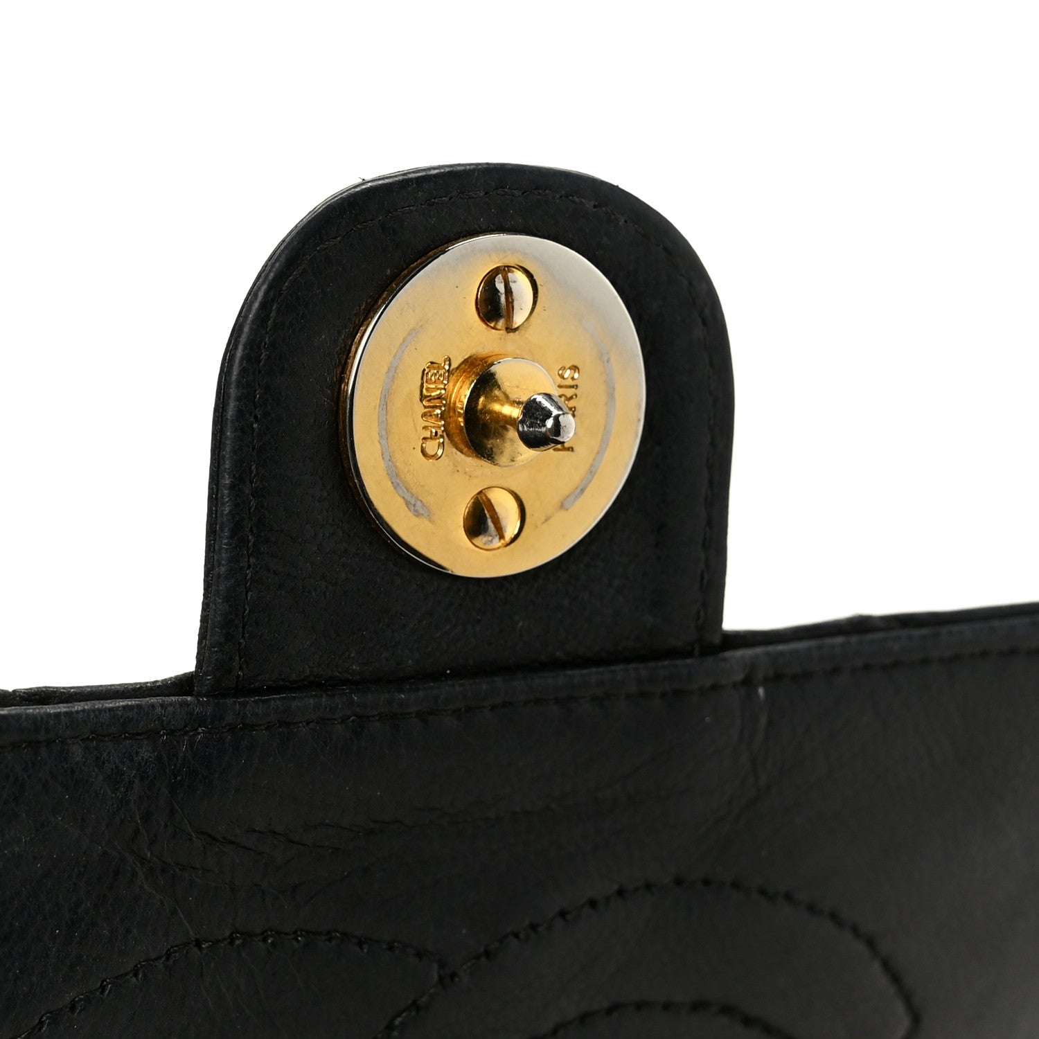 Chanel Lambskin Quilted Medium Single Flap Black