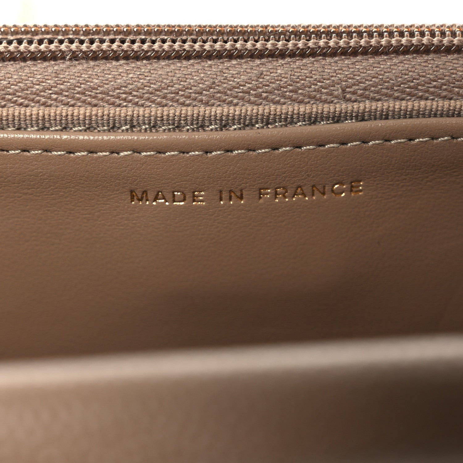 Chanel Caviar Quilted Wallet on Chain WOC Dark Beige