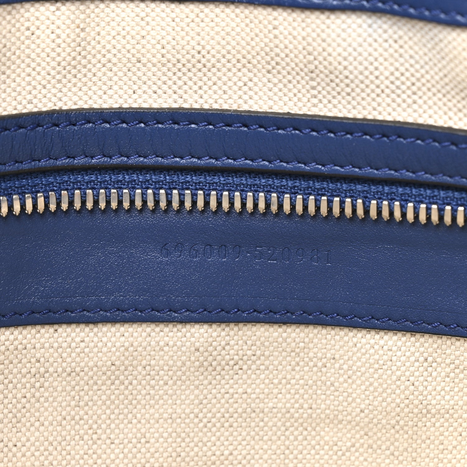 Gucci Calfskin GG Tennis Embossed Medium Wristlet Messenger Bag Intense Metal Blue