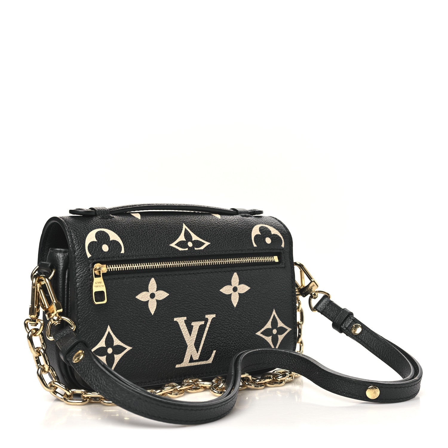 Louis Vuitton Empreinte Monogram Giant Pochette Metis East West Black Beige