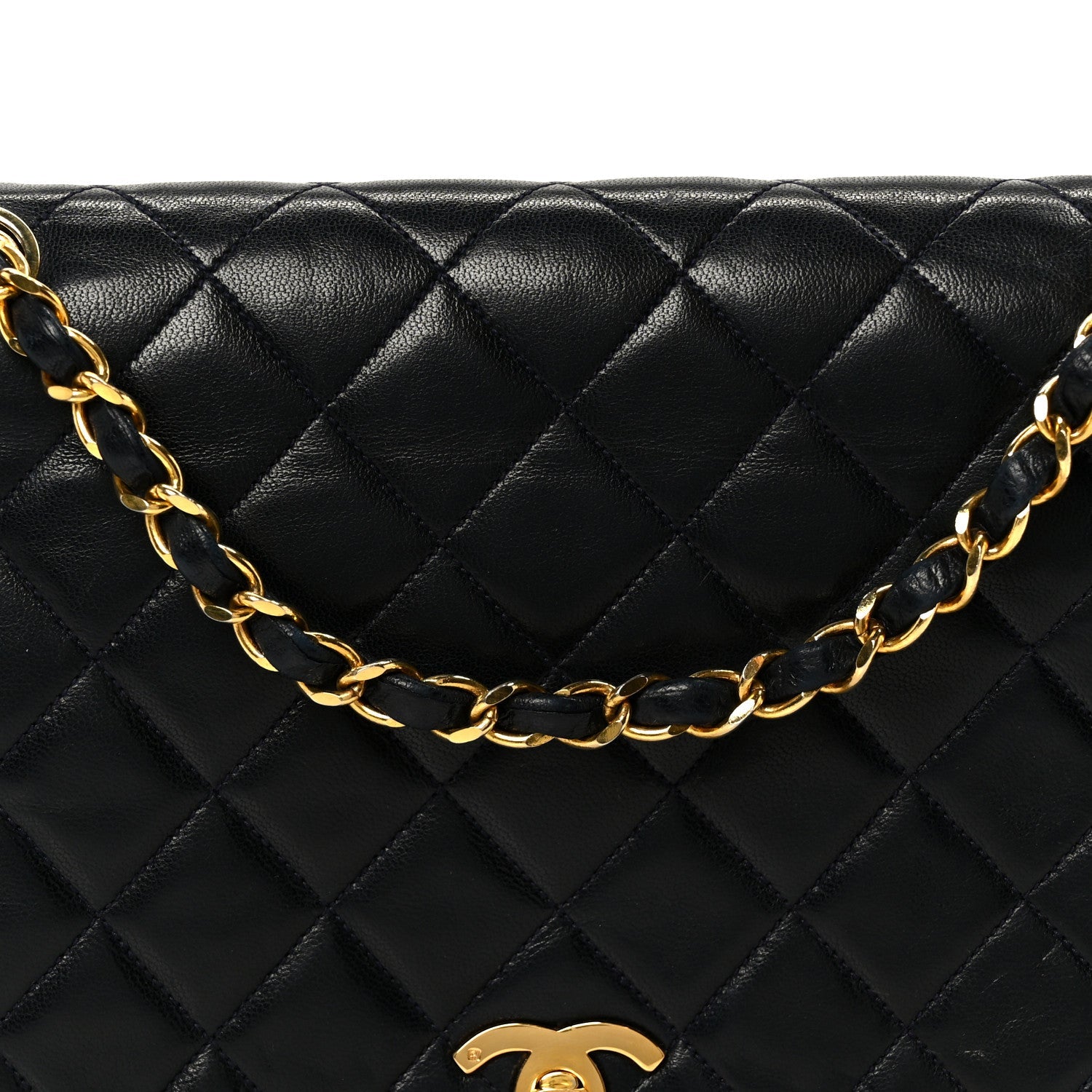 Chanel Lambskin Quilted Full Flap Black