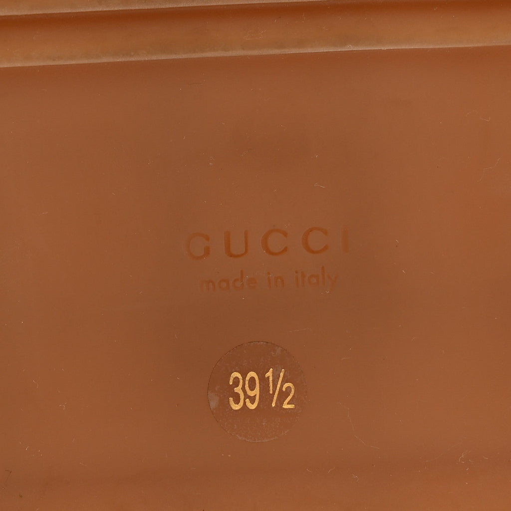 Gucci Monogram Jumbo GG Angelina Platform 55mm Slide Sandals 39.5 Beige Perfect Pink