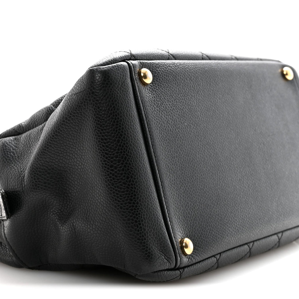 Chanel Caviar Quilted Petit Timeless Tote PTT Black