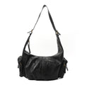 Christian Dior Crinkled Calfskin Large Grand Tour Multipocket Bag Black