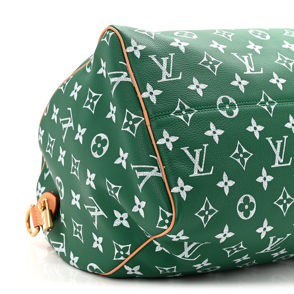 Louis Vuitton Calfskin Monogram Speedy P9 Bandouliere 40 Green