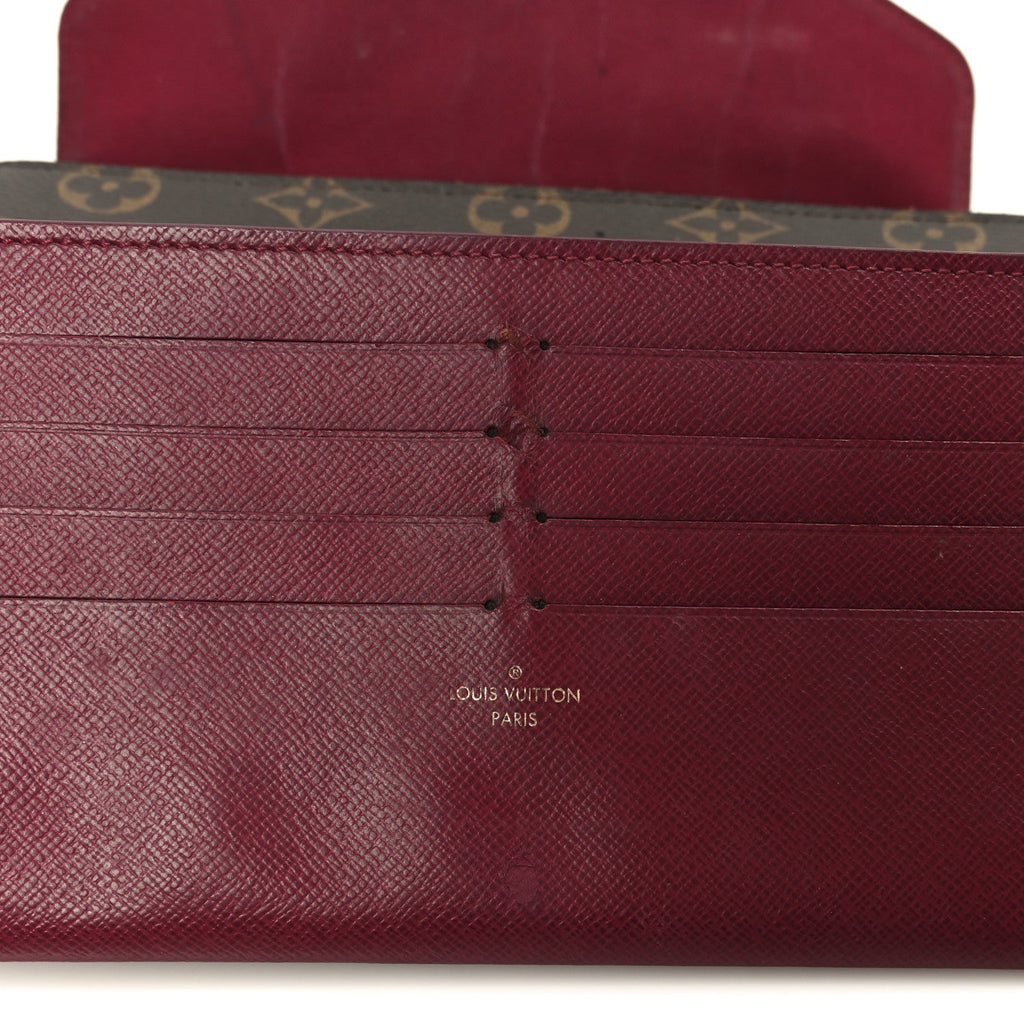 Louis Vuitton Monogram Pochette Felicie Chain Wallet Fuchsia