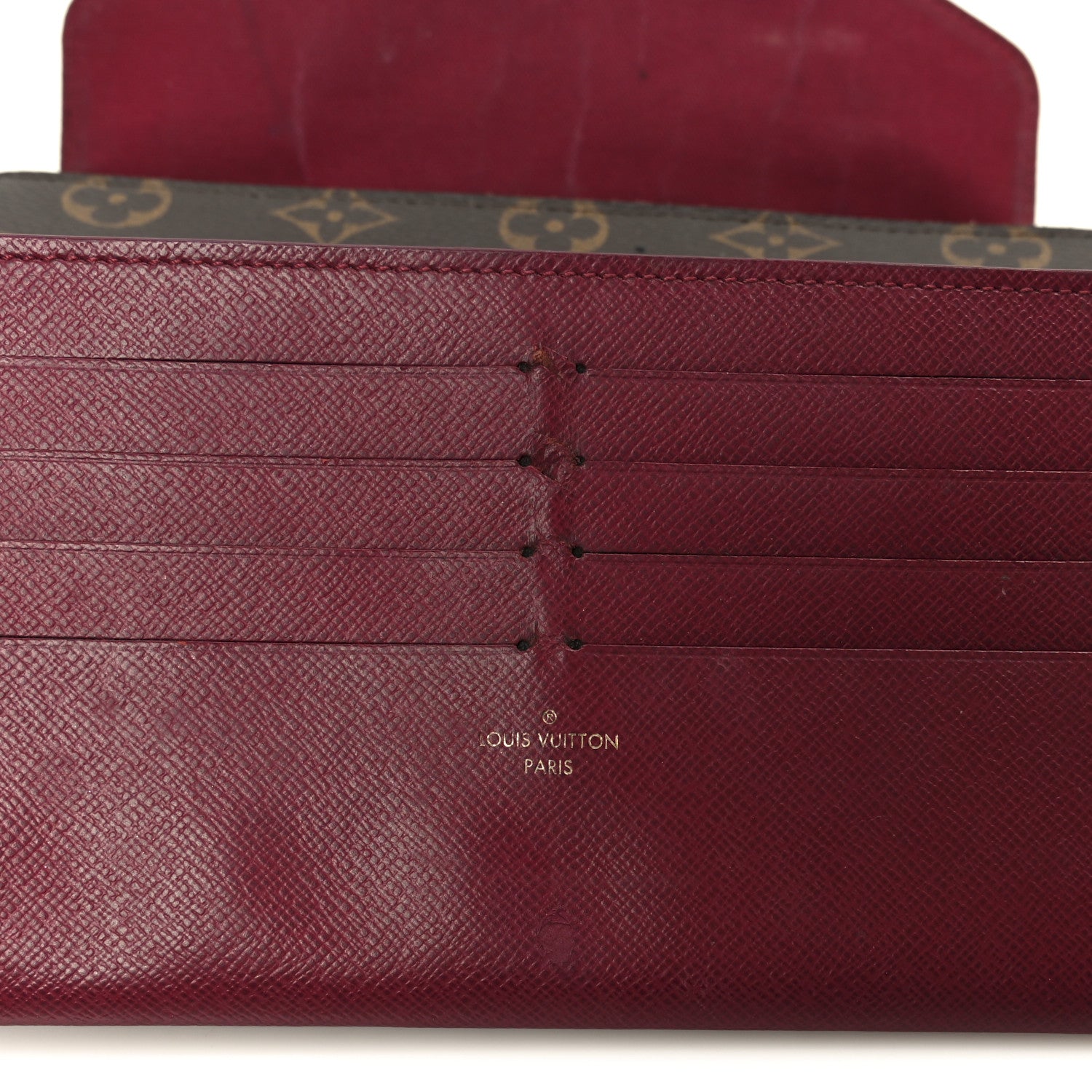 Louis Vuitton Monogram Pochette Felicie Chain Wallet Fuchsia