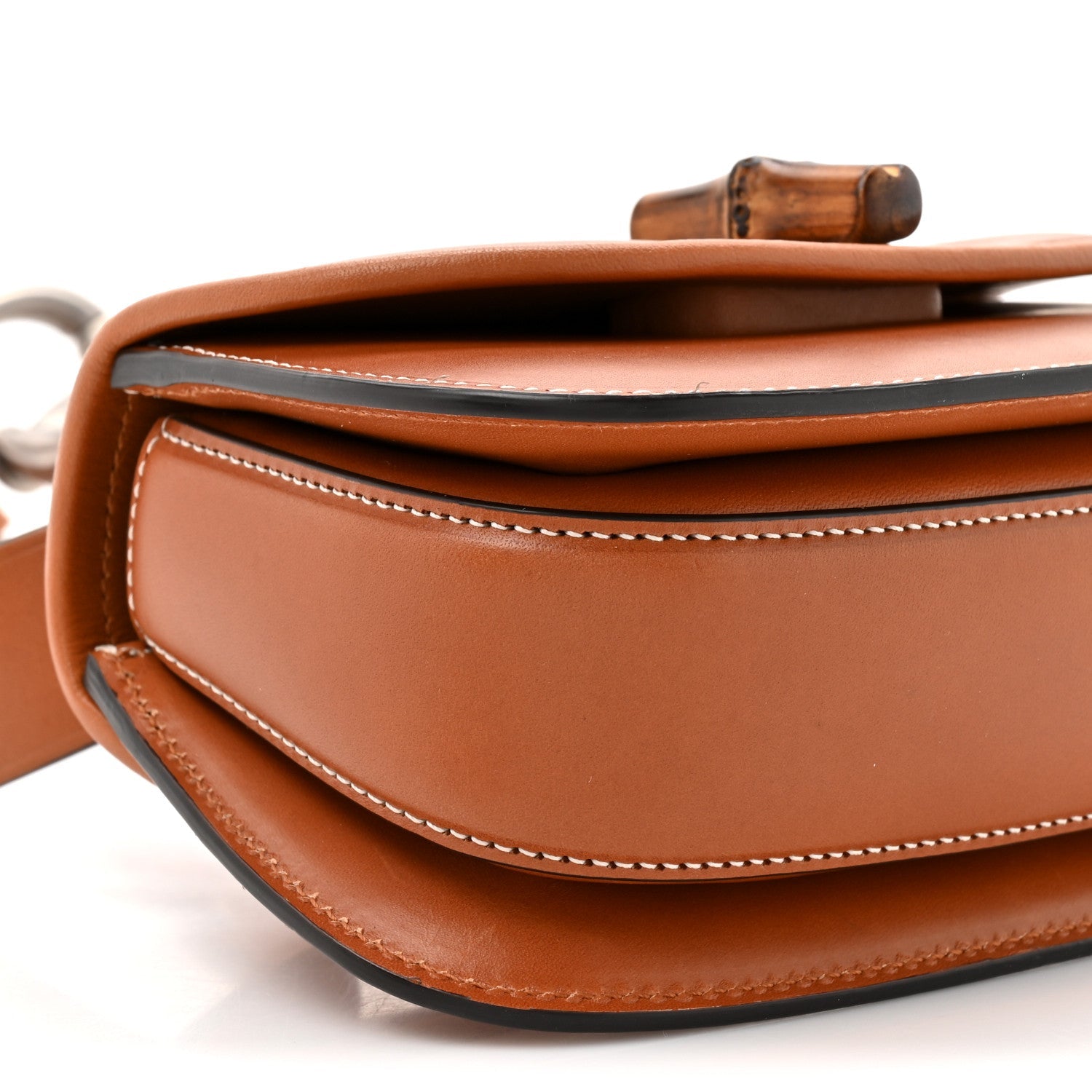 Gucci Calfskin Bamboo Mini 1947 Belt Bag 80 30  Brown