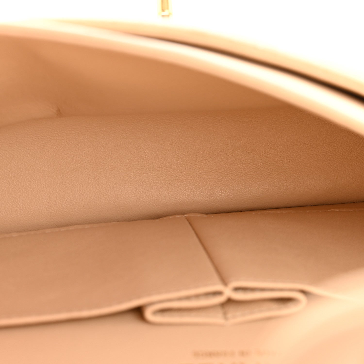 Chanel Lambskin Quilted Medium Double Flap Beige
