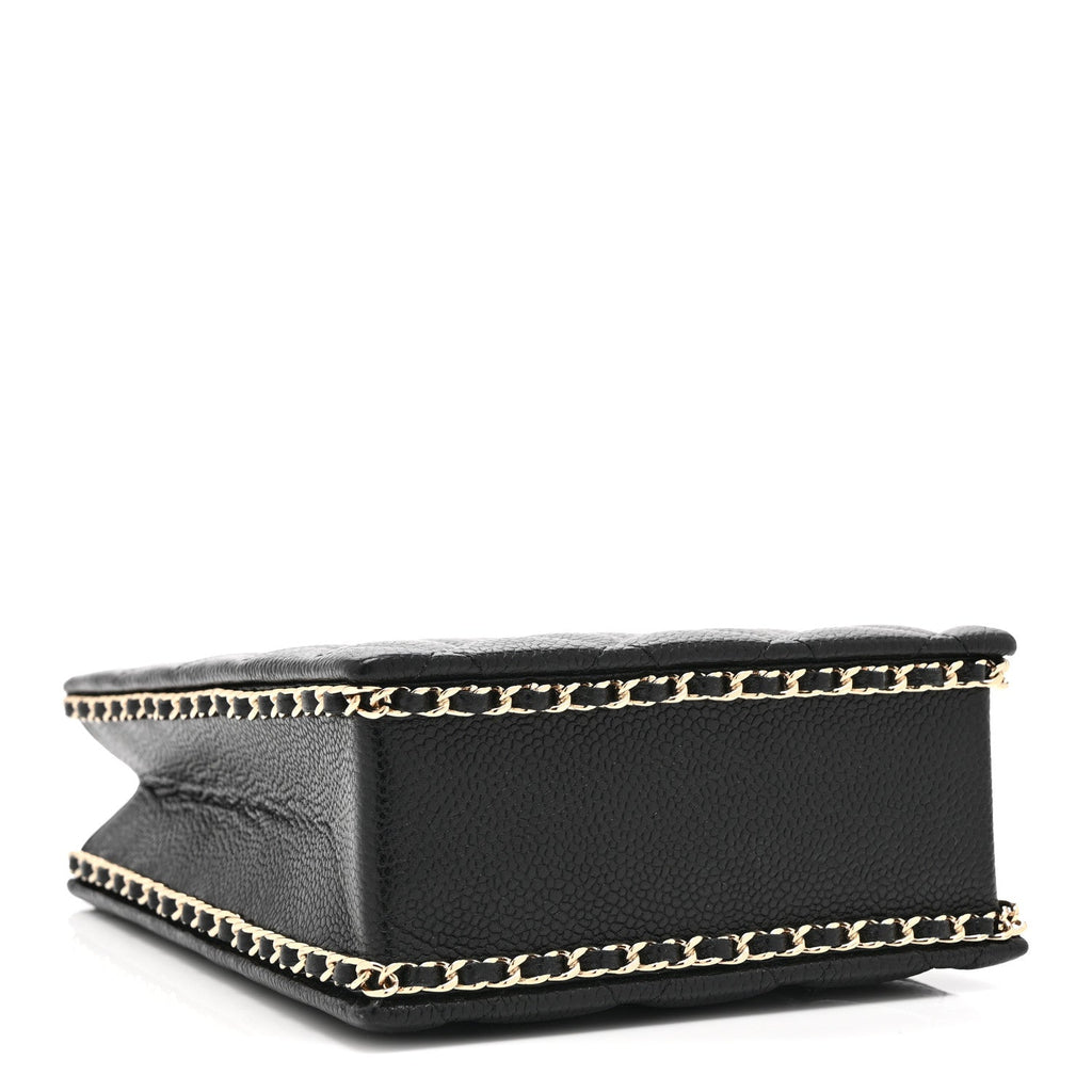 Chanel Caviar Quilted Evening Box Bag Black