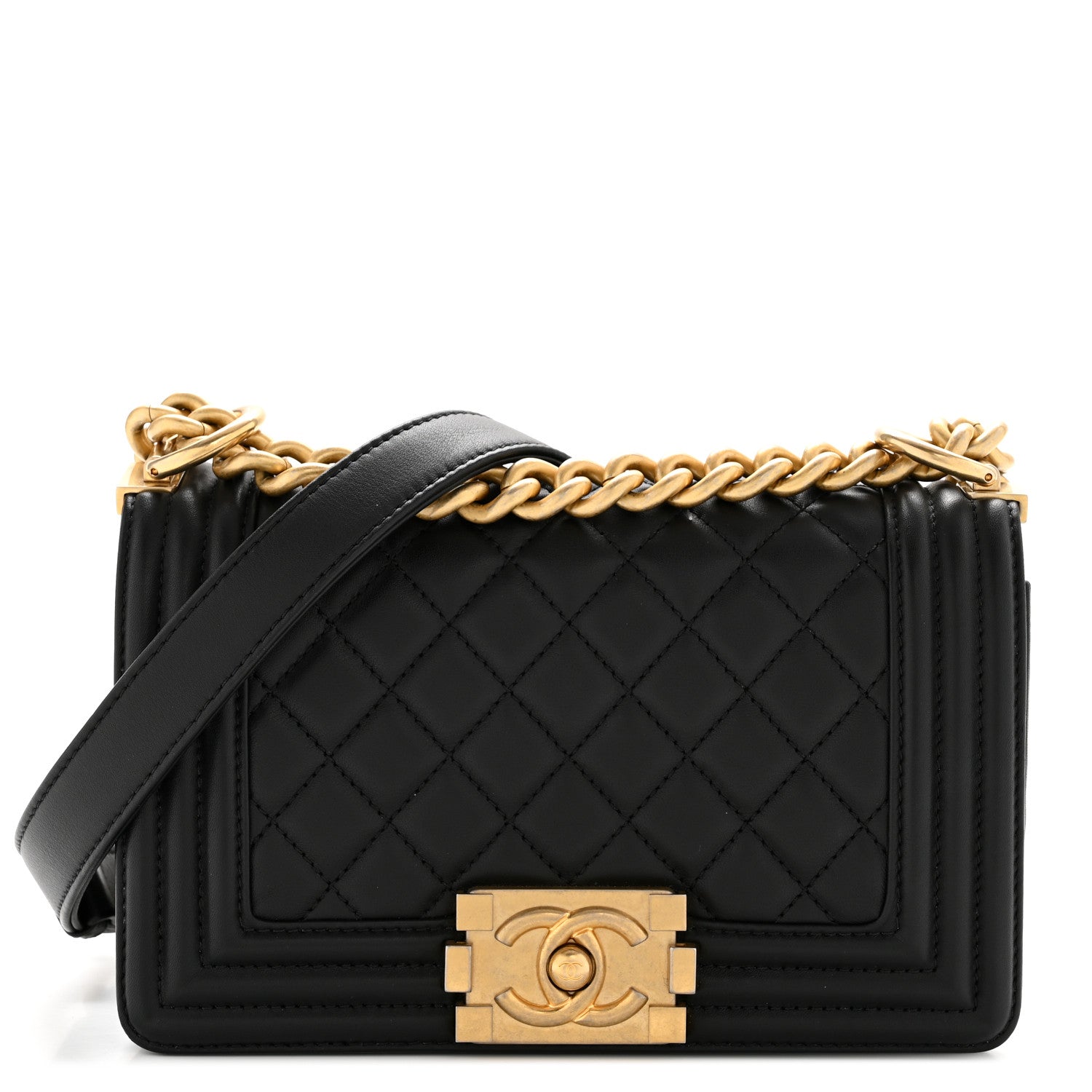 Chanel Calfskin Quilted Small Boy Flap Black
