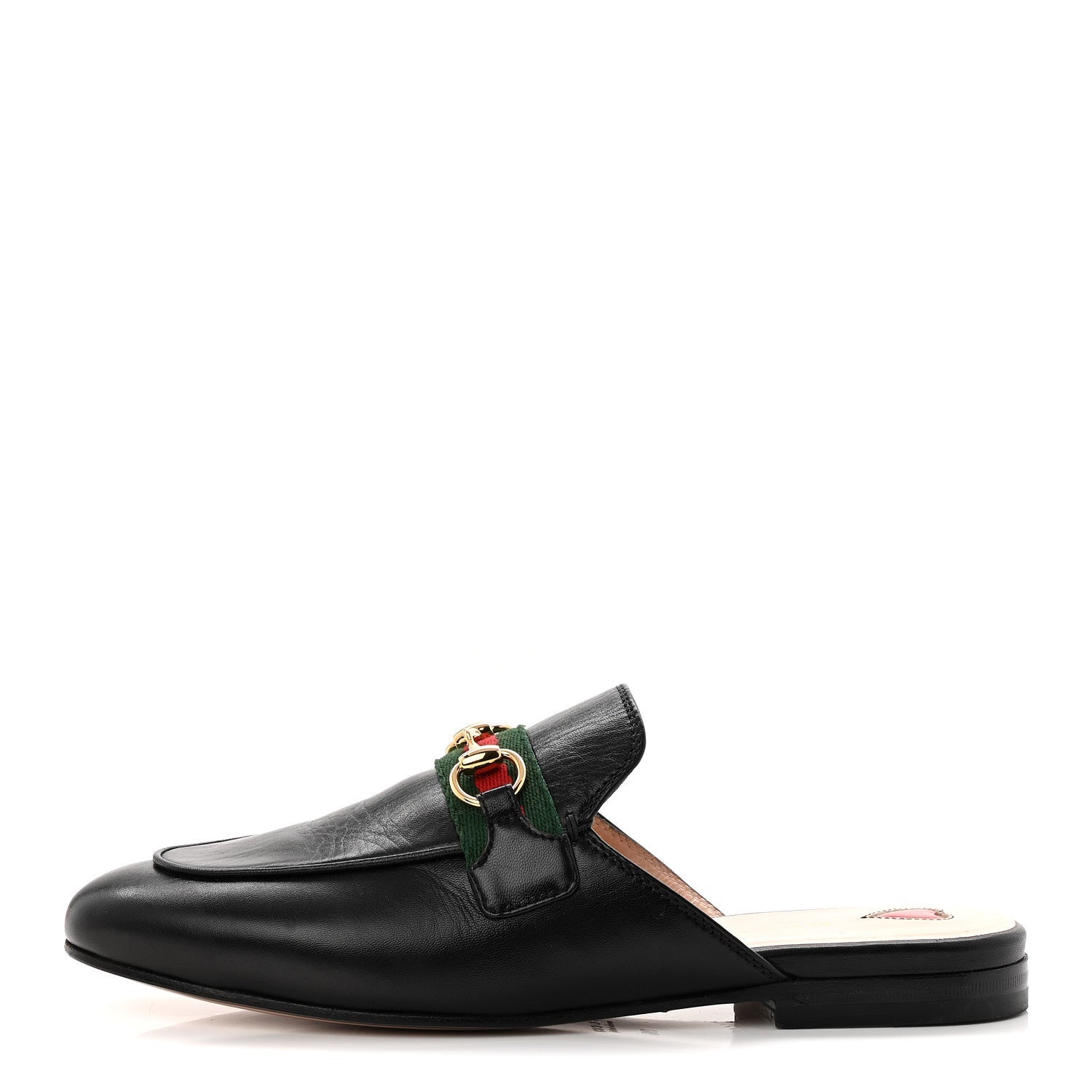 Gucci Malaga Kid Web Womens Princetown Slippers 36 Black