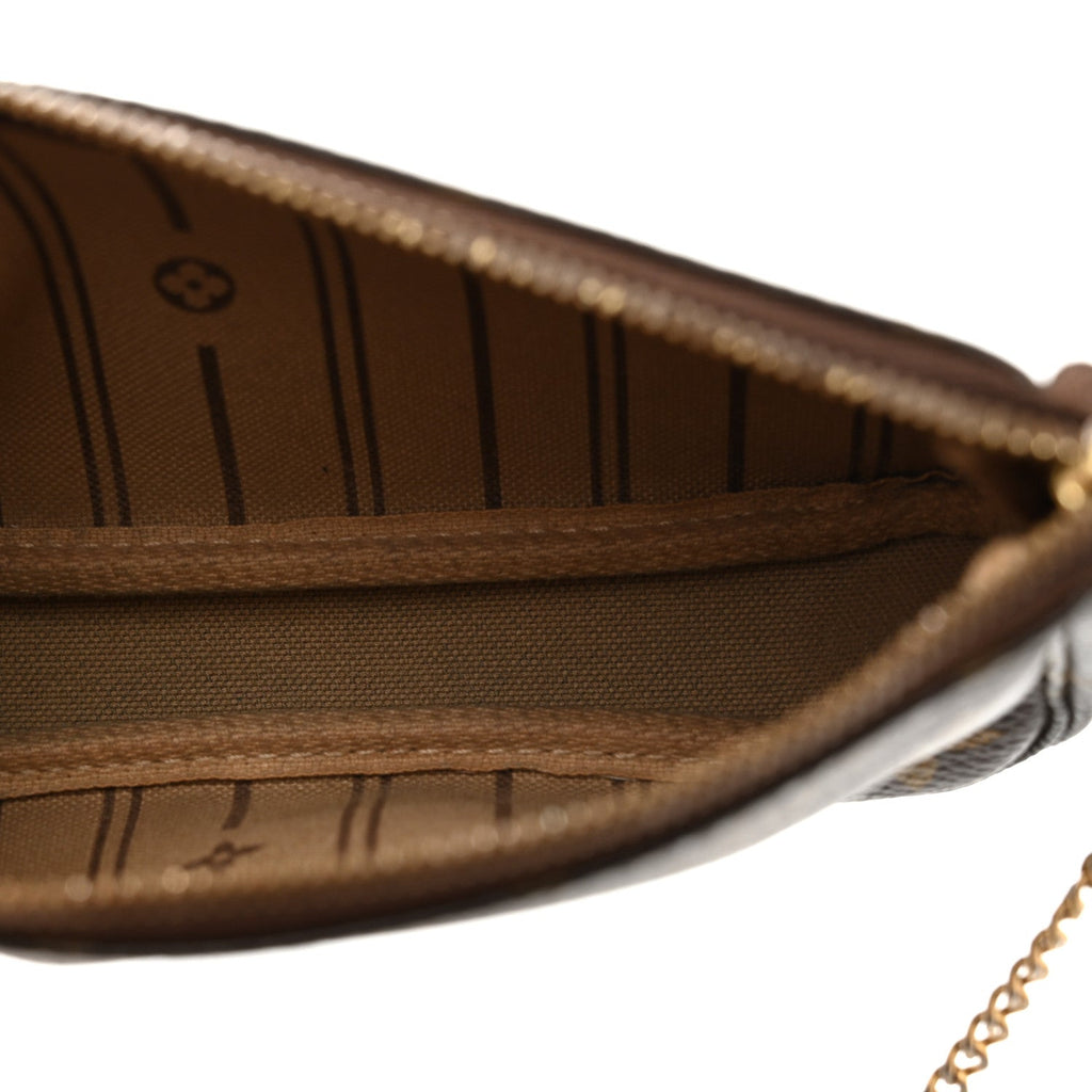 Louis Vuitton Monogram Complice Trunks and Bags Mini Pochette Accessories Beige