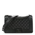 Chanel Caviar Quilted Medium Boy Flap So Black
