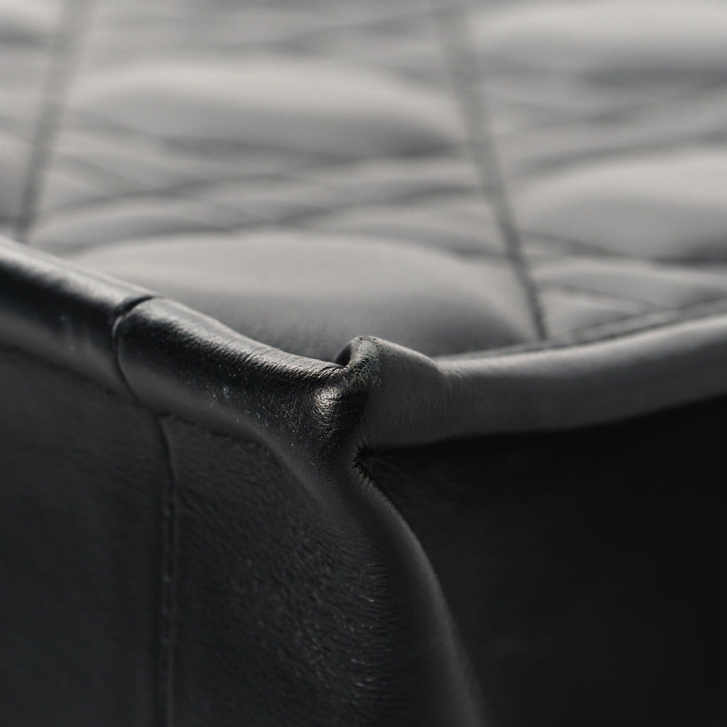 Christian Dior Calfskin Macro Cannage Medium Book Tote Black