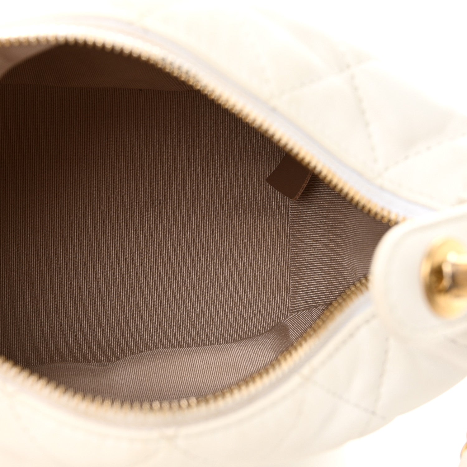 Chanel Lambskin Quilted Small Perfect Meeting Hobo White