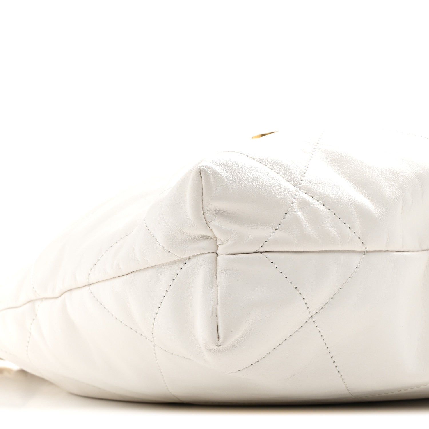 Chanel Shiny Calfskin Quilted Small Chanel 22 White
