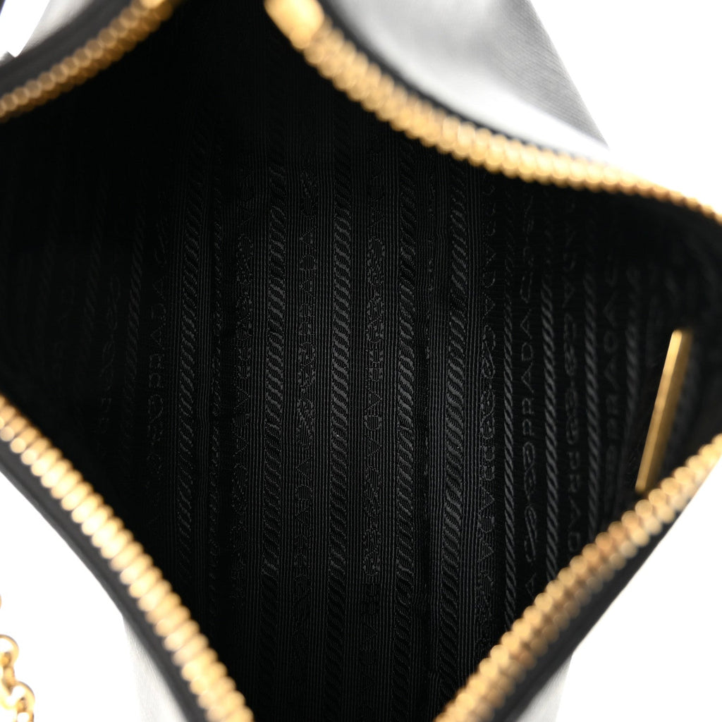 Prada Saffiano Lux Re-Edition 2005 Shoulder Bag Black