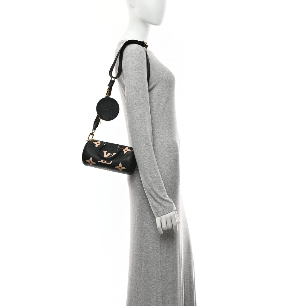 Louis Vuitton Empreinte Monogram Giant Papillon BB Black Beige