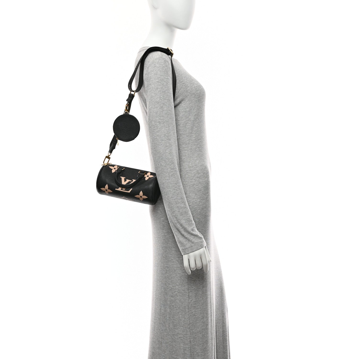 Louis Vuitton Empreinte Monogram Giant Papillon BB Black Beige