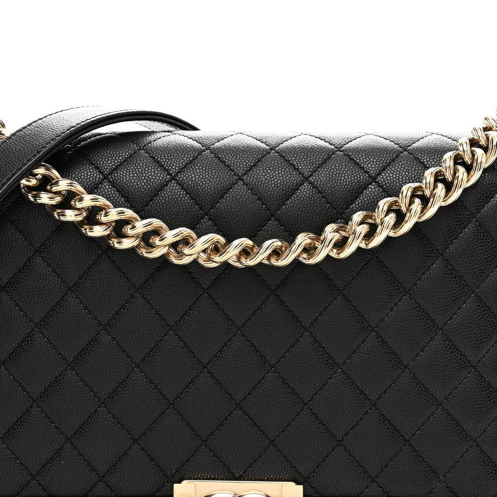 Chanel Caviar Quilted New Medium Boy Flap Black