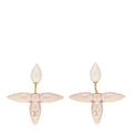 Louis Vuitton Resin Louisette By Night Earrings Pink White