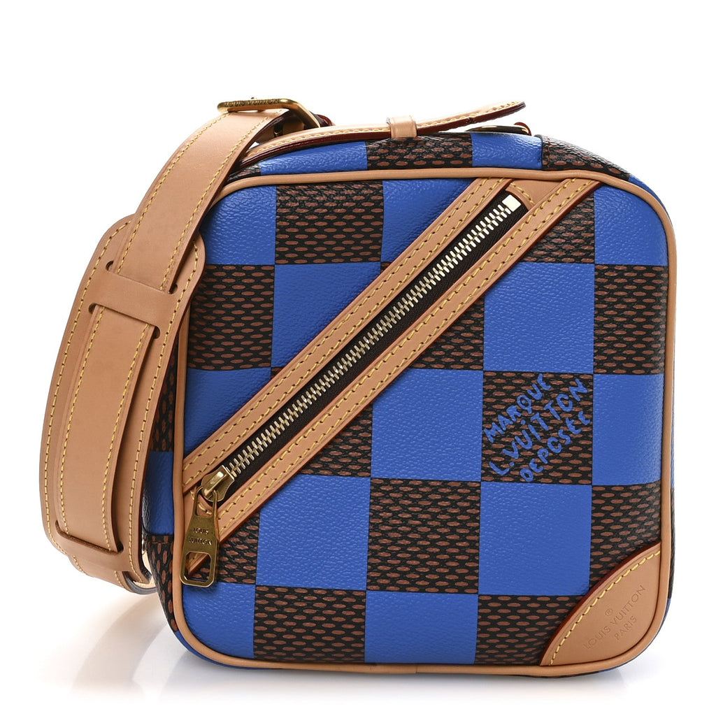 Louis Vuitton Damier Pop Chess Messenger Blue