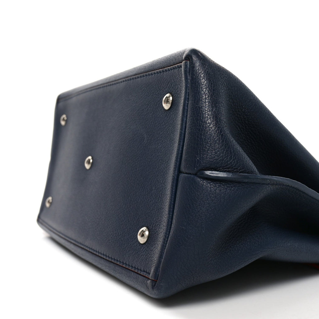 Louis Vuitton Calfskin Lockme Day Marine Rouge