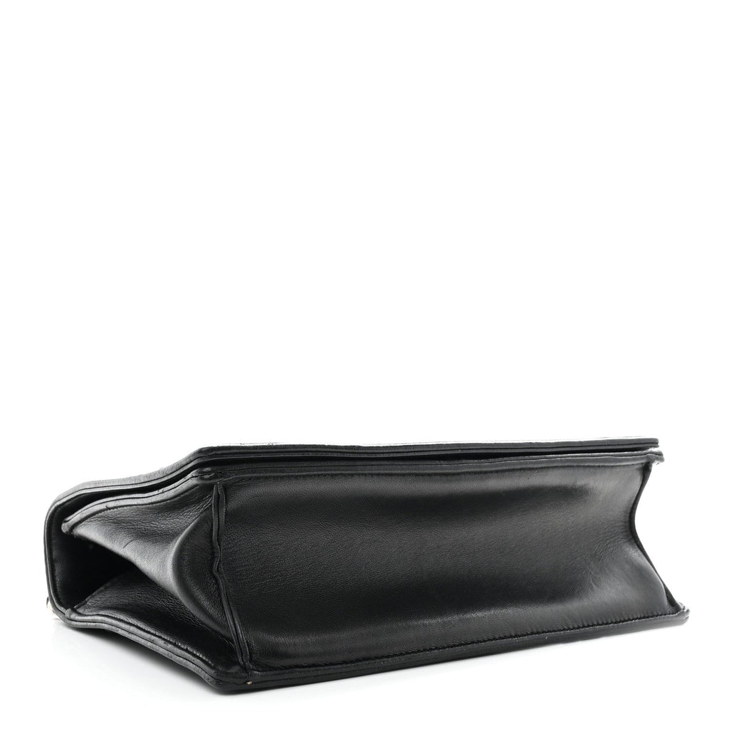 Christian Dior Lambskin Multi Studded Medium Diorama Flap Bag Black