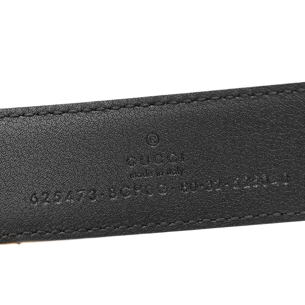 Gucci Selleria Calfskin 30mm Belt 80 32 Black