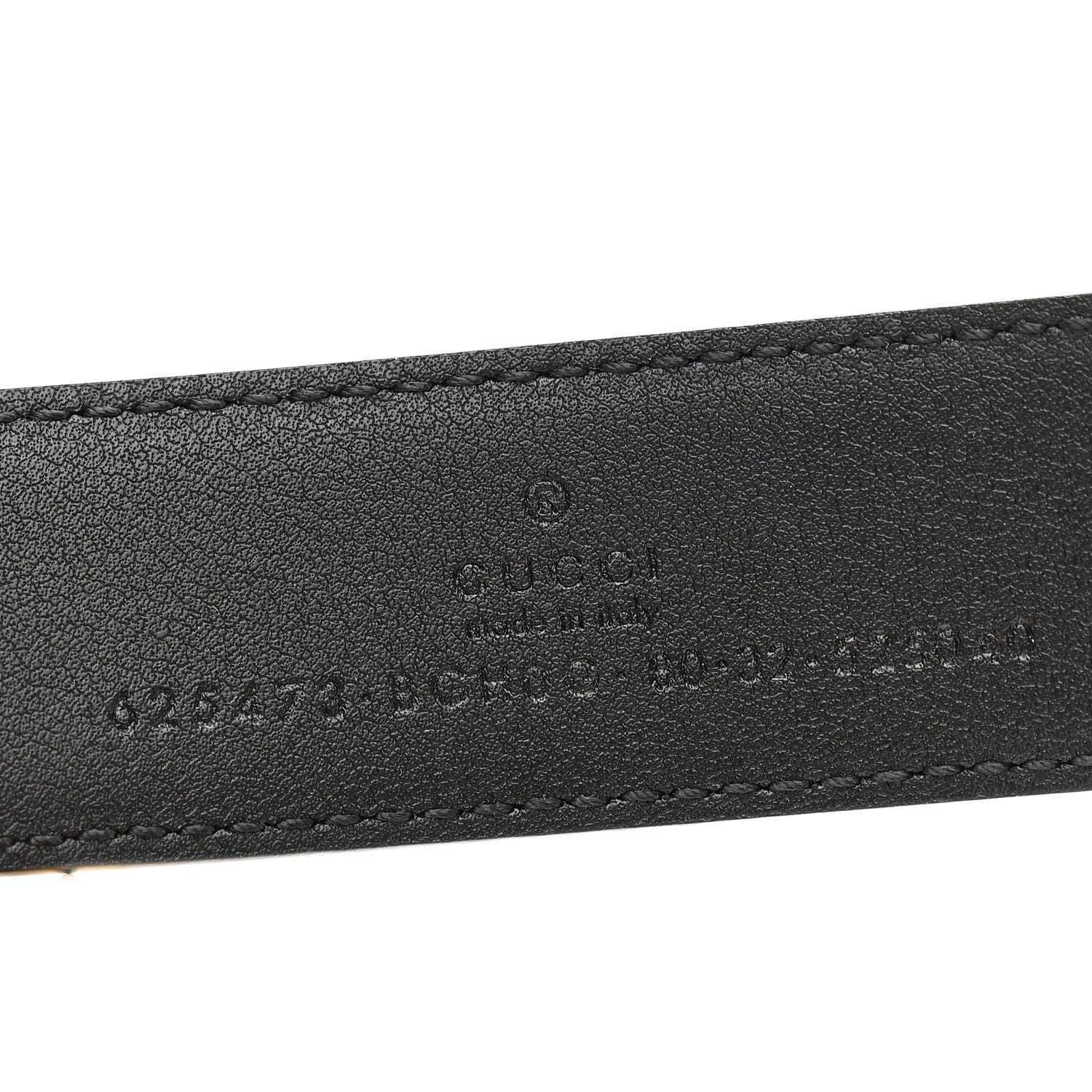 Gucci Selleria Calfskin 30mm Belt 80 32 Black