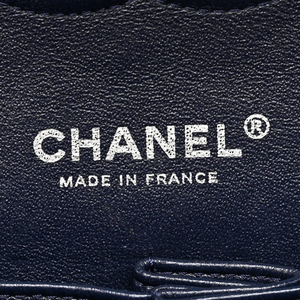 Chanel Caviar Quilted Medium Double Flap Navy