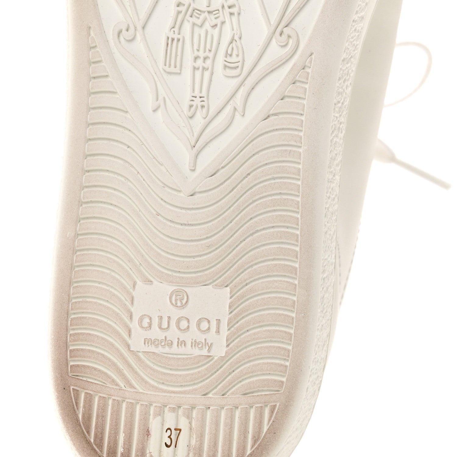 Gucci X DISNEY Calfskin Miro Soft Donald Duck Womens Ace Sneakers 37 White Bright Splash