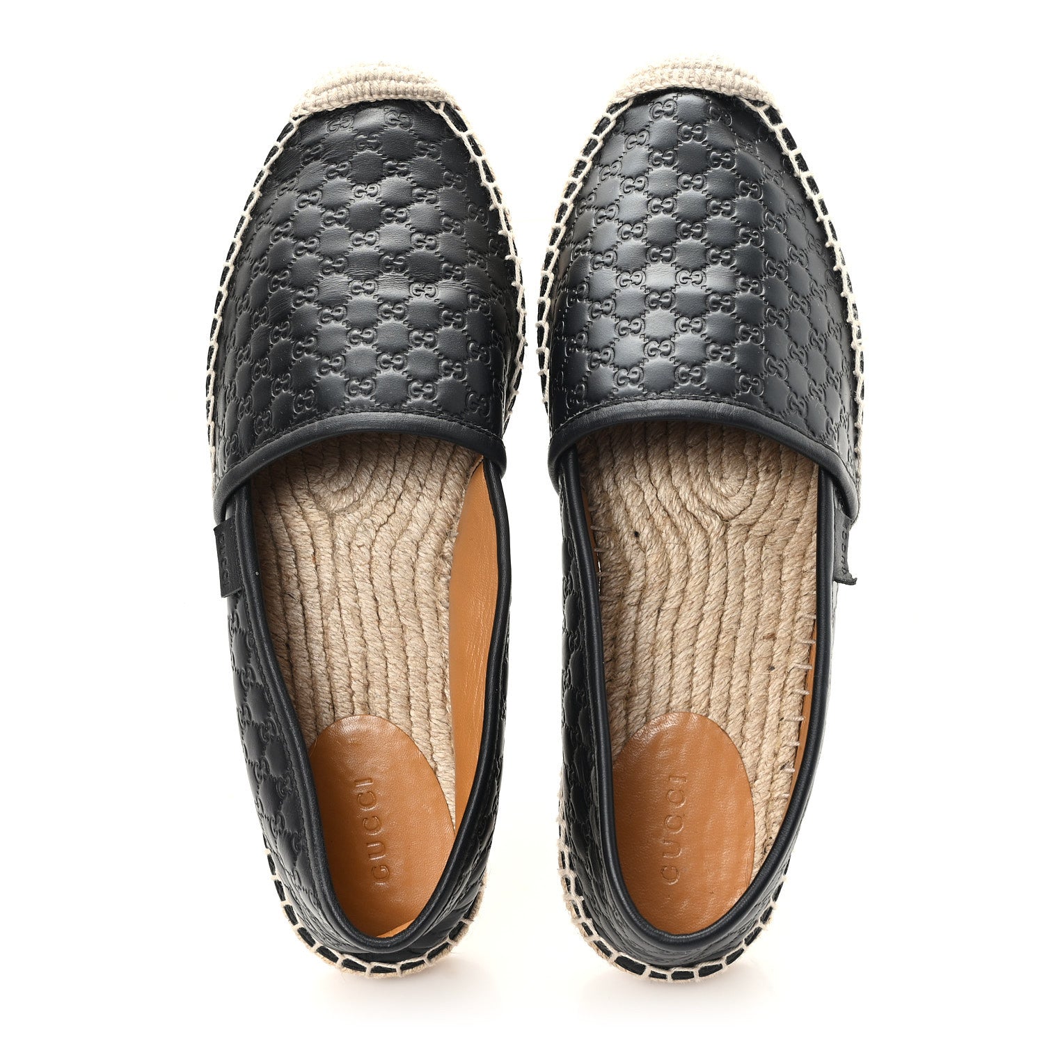 Gucci Microguccissima Signature Espadrilles 38 Black