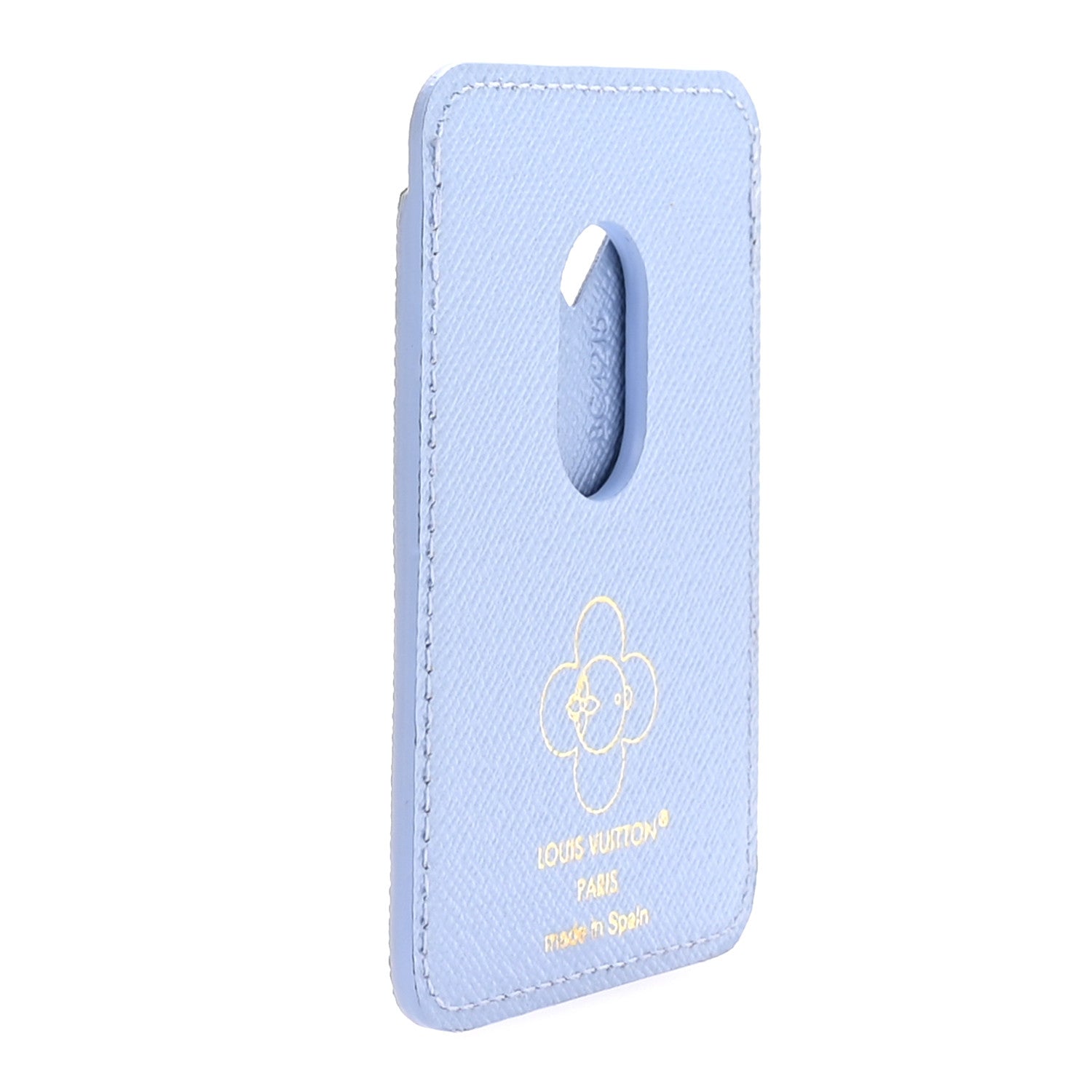 Louis Vuitton Monogram Magnet Vivienne Card Holder Blue Frost