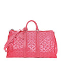 Louis Vuitton Monogram Fluo See Through Keepall Bandouliere 50 Rose