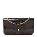 Louis Vuitton Vernis Pochette Felicie Chain Wallet Amarante