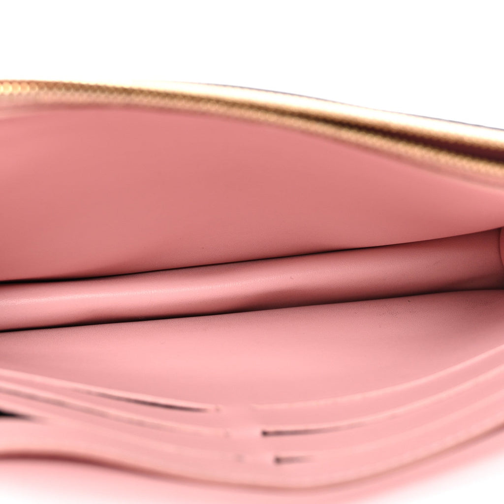 Louis Vuitton Monogram Flore Chain Wallet Rose Ballerine