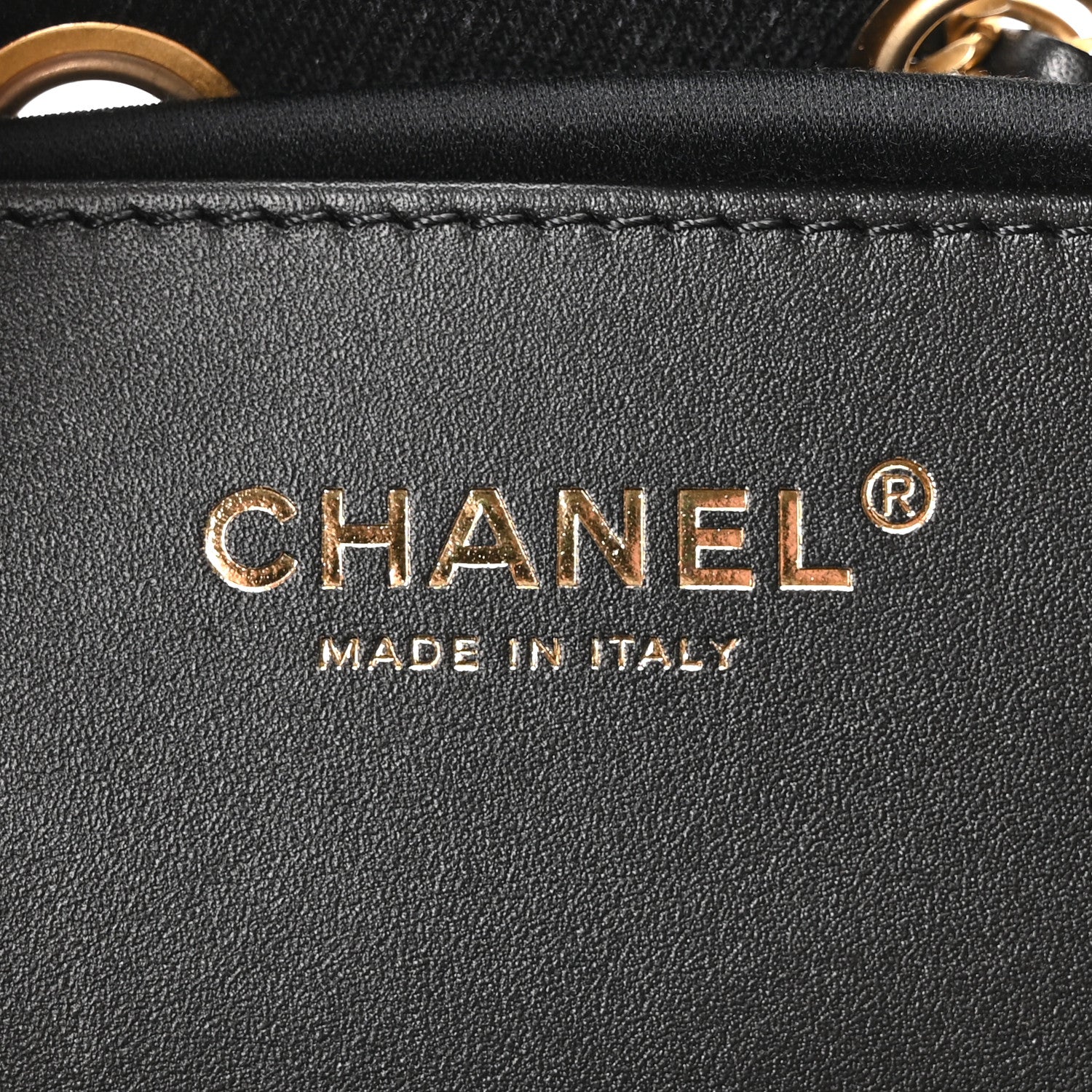Chanel Washed Denim Quilted Mini Chanel 25 Handbag Black