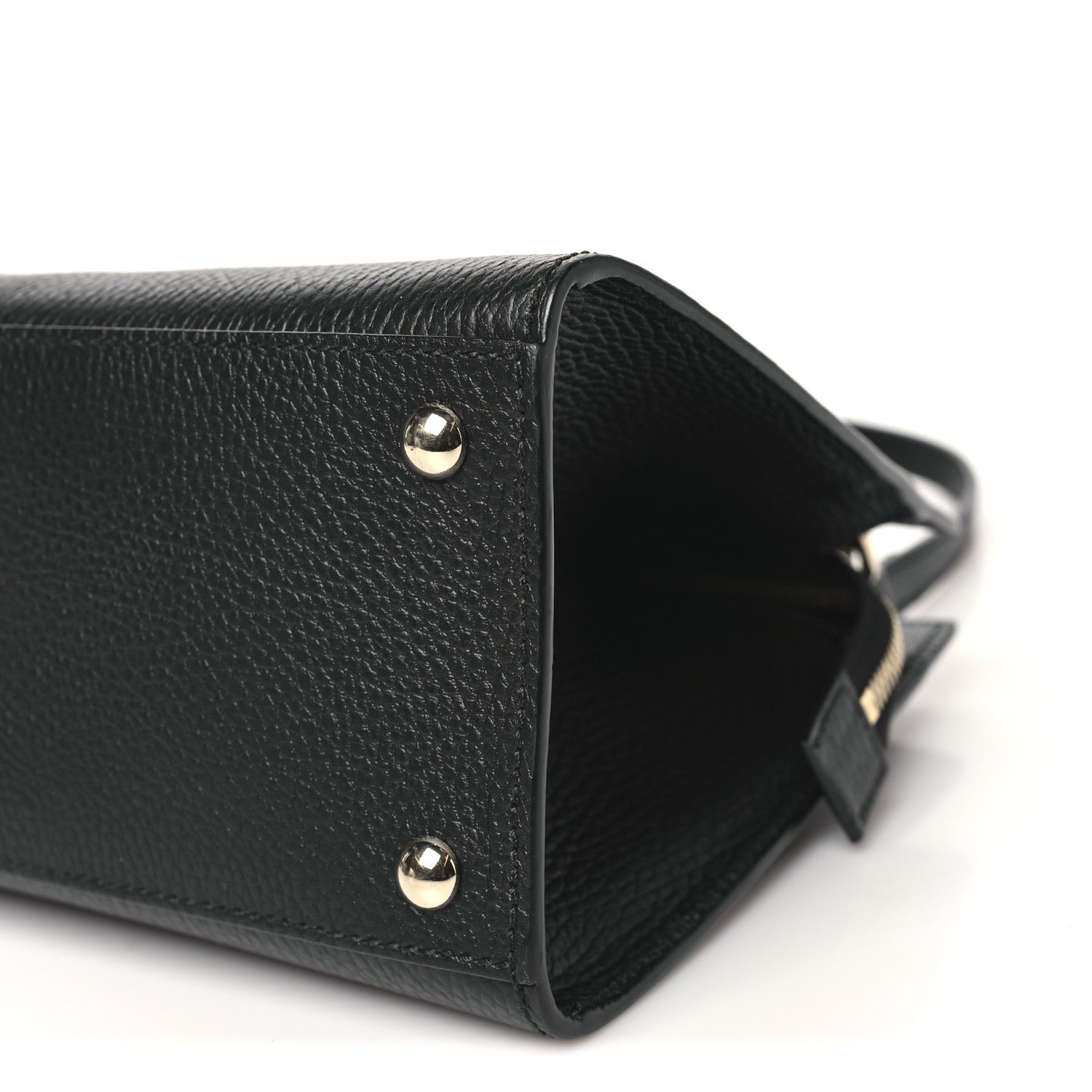 Gucci Dollar Calfskin Medium Soho Top Handle Satchel Black