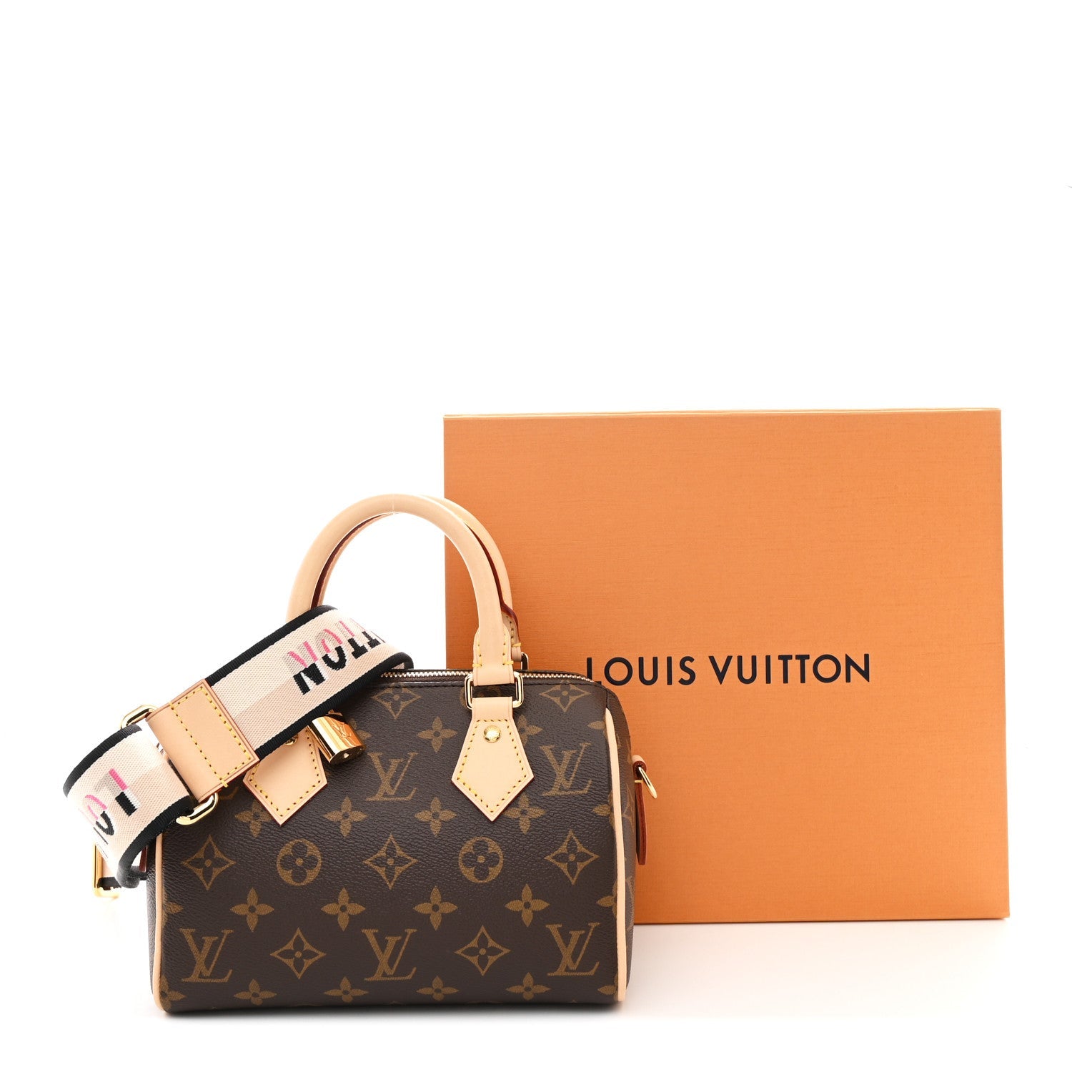 Louis Vuitton Monogram Speedy Bandouliere 20 Black