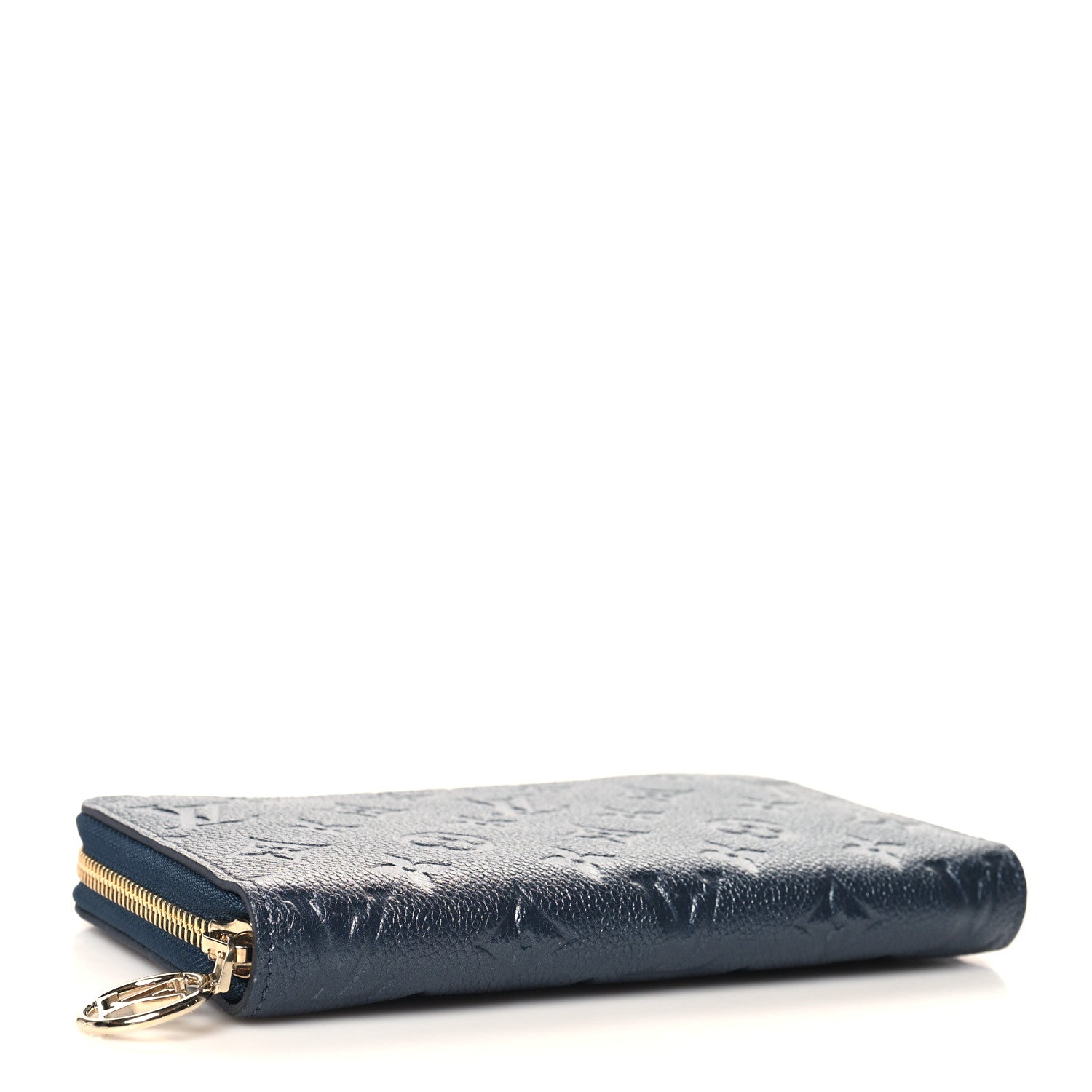 Louis Vuitton Metallic Empreinte Monogram Zippy Wallet Navy Blue