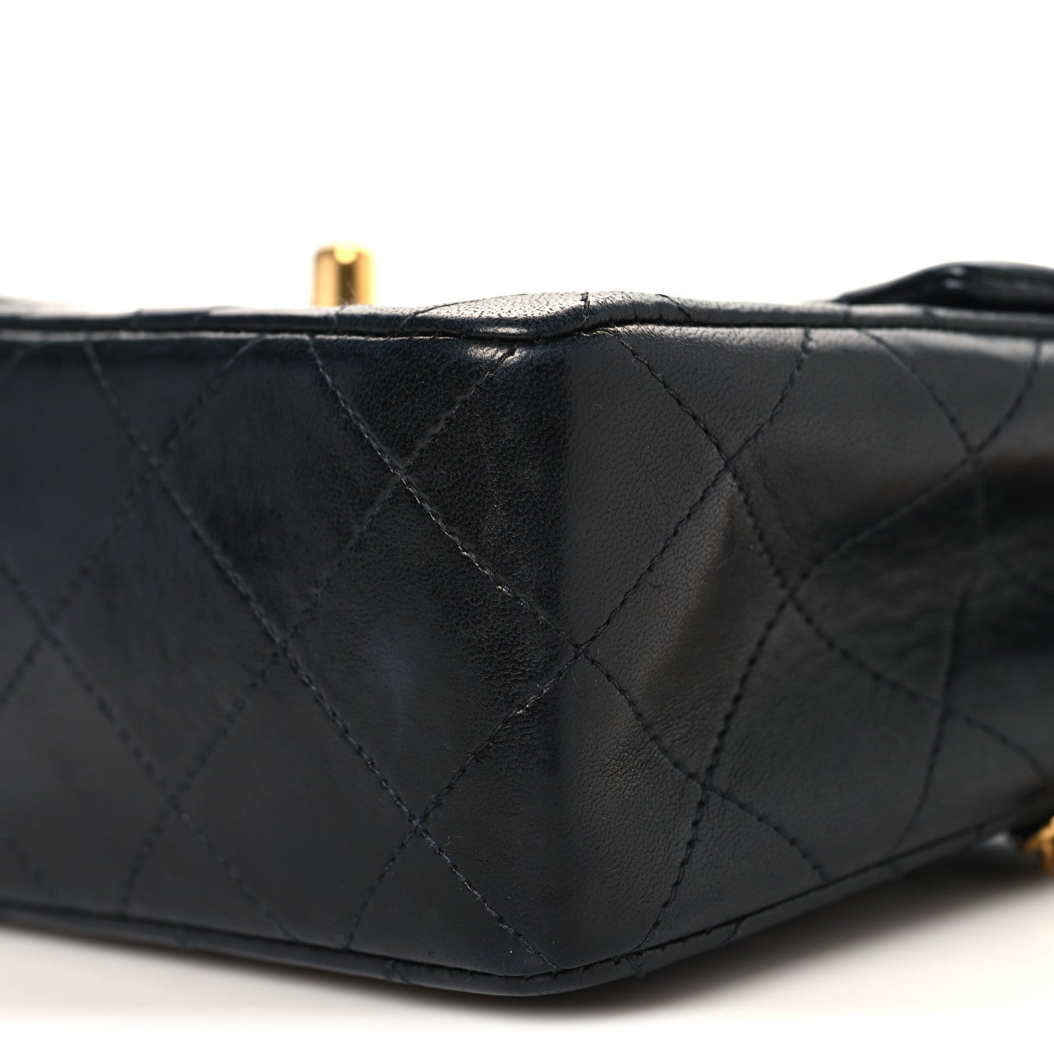 Chanel Lambskin Quilted Mini Square Flap Black