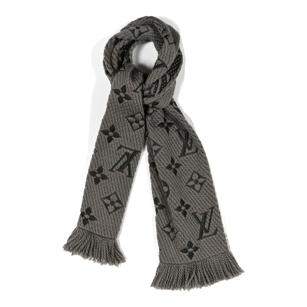 Louis Vuitton Wool Silk Logomania Scarf Verone