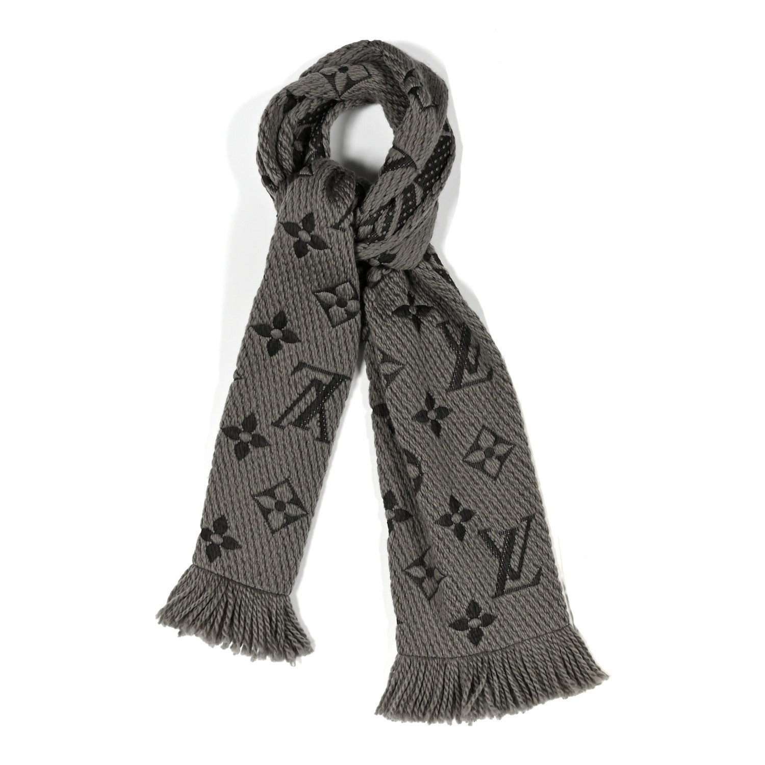 Louis Vuitton Wool Silk Logomania Scarf Verone