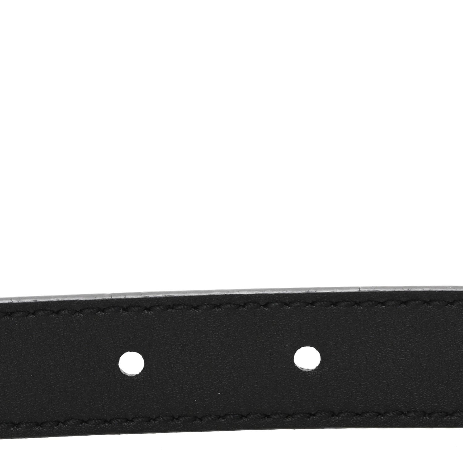 Gucci Calfskin Double G 20mm Belt 100 40 Black