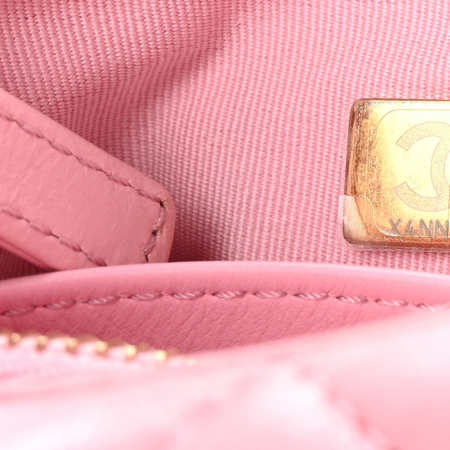 Chanel Lambskin Quilted CC Links Hobo Light Pink