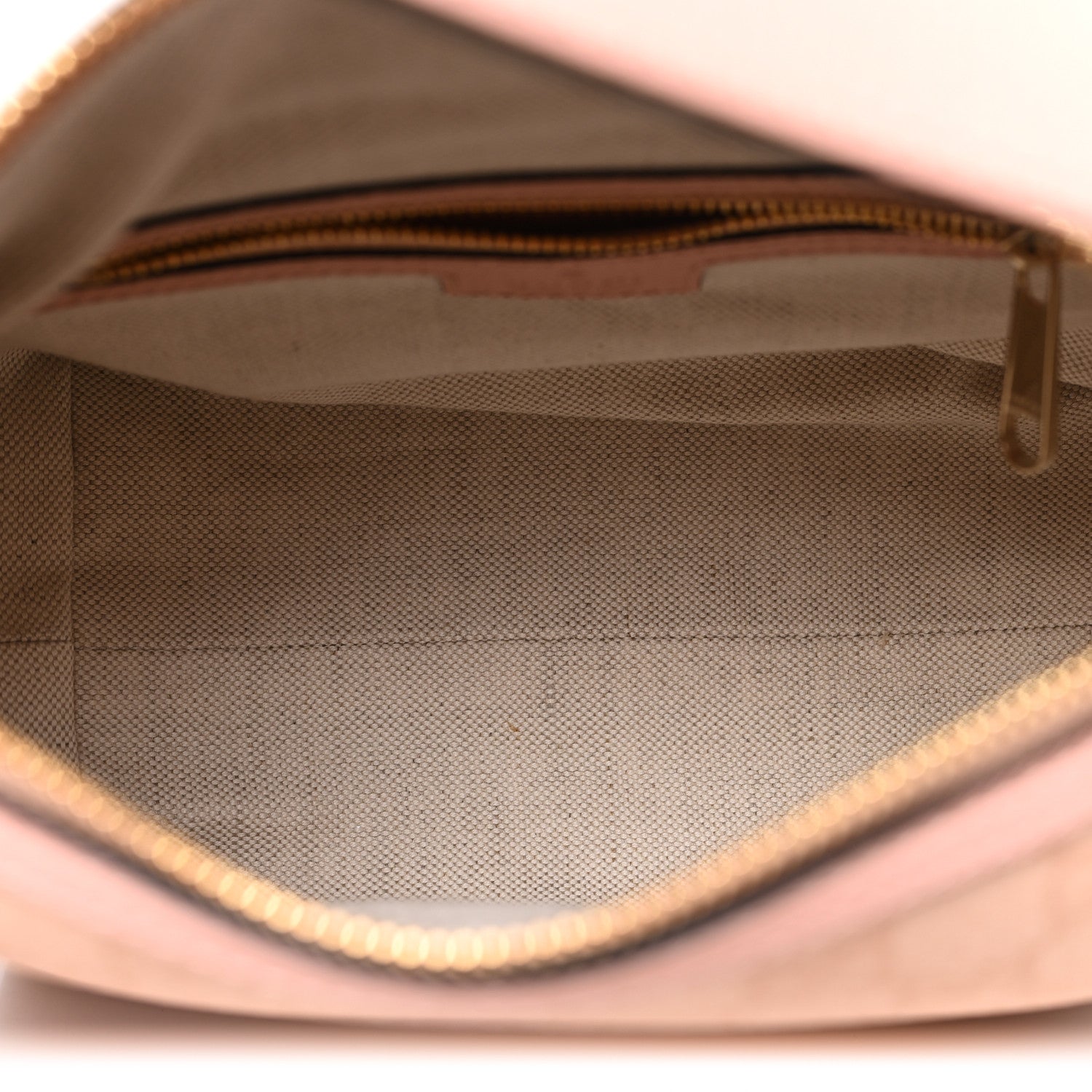 Gucci GG Supreme Monogram Textured Calfskin Web Super Mini Ophidia Shoulder Bag Pink